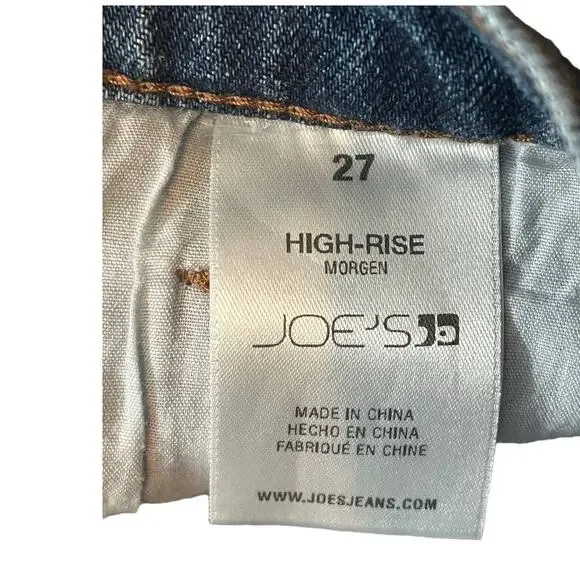 Joe's Jeans shorts High Rise denim raw hem size 27